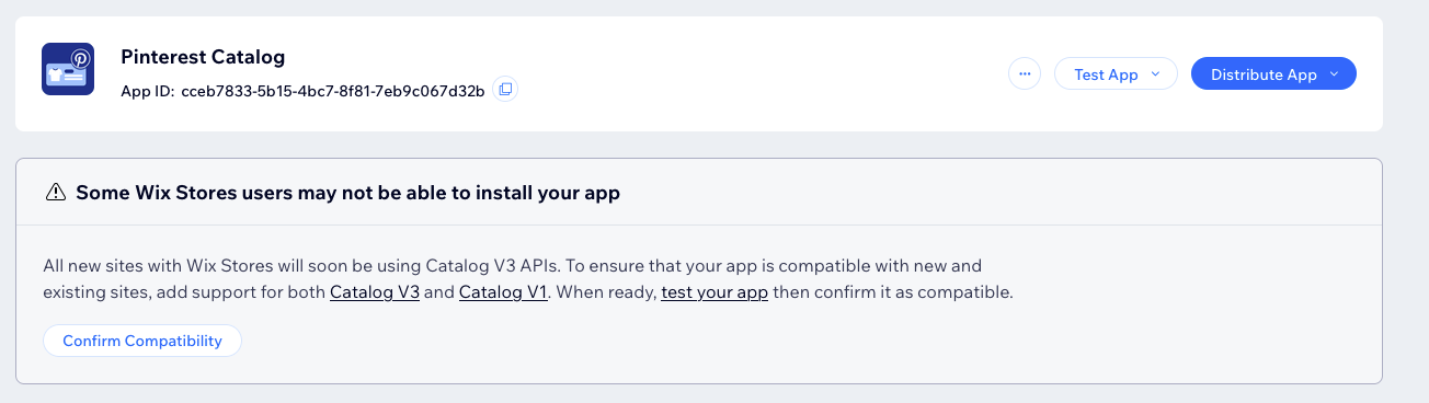Compatibility Confirmation Screen