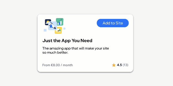 Examples of apps built on Wix