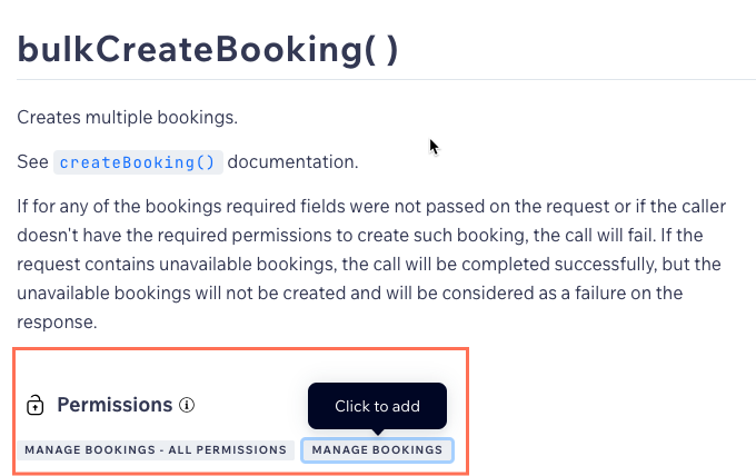 Permissions scope