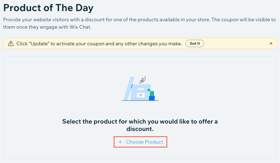 Product of the Day dashboard page