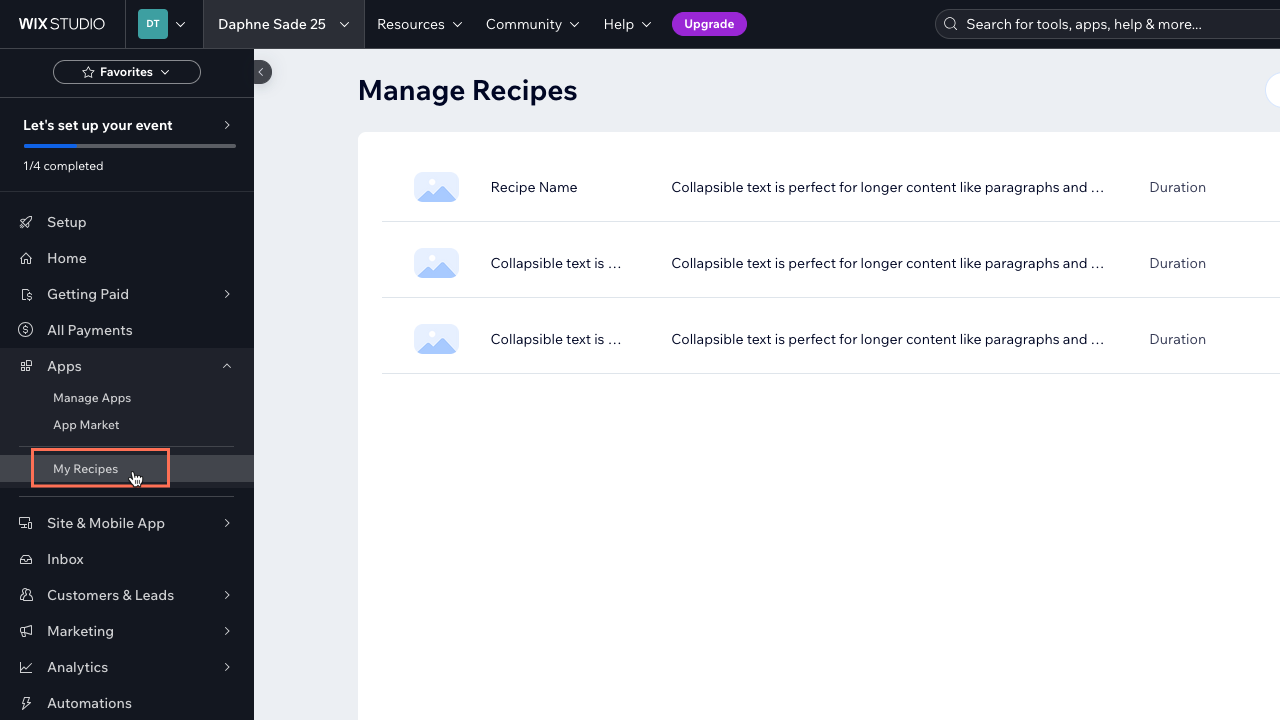 see the dashboard in the editor