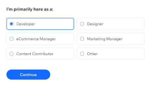 Select your role