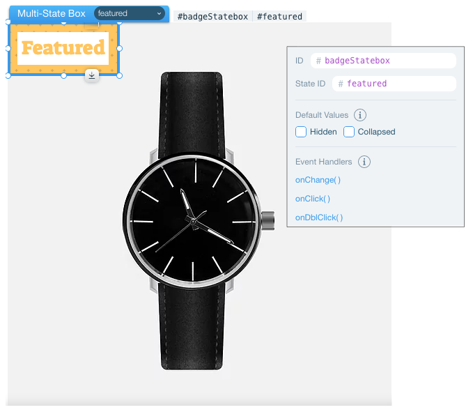 "Featured" badge state