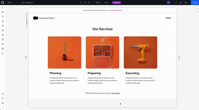 connect to theme