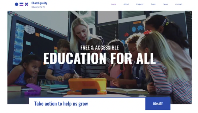 Non-profit organization site