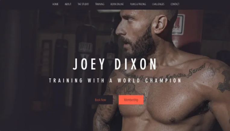 Personal trainer site