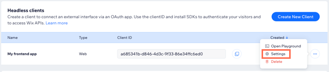 Click OAuth App Settings