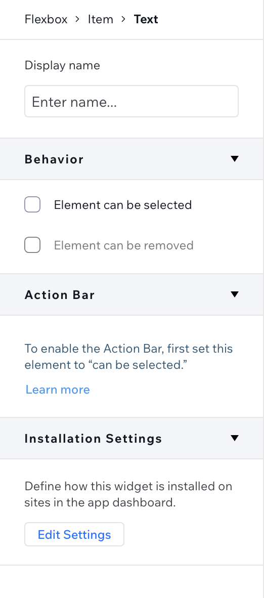 can be selected
