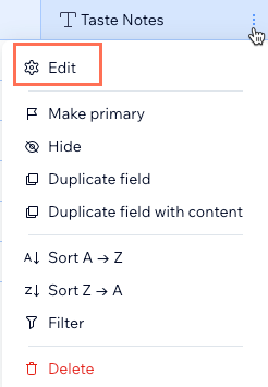 Change field type