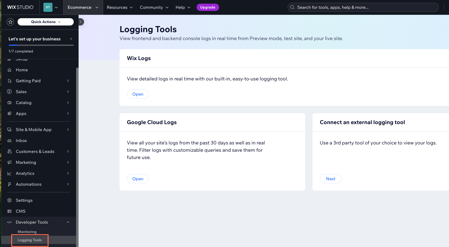 logging tools
