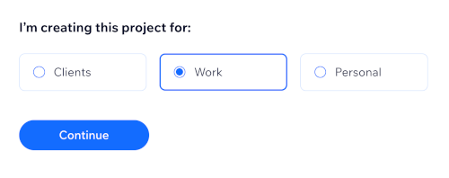 Select project purpose
