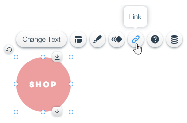Editor link panel button