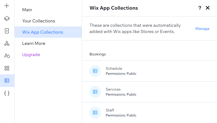 Wix Studio - Wix App Collections