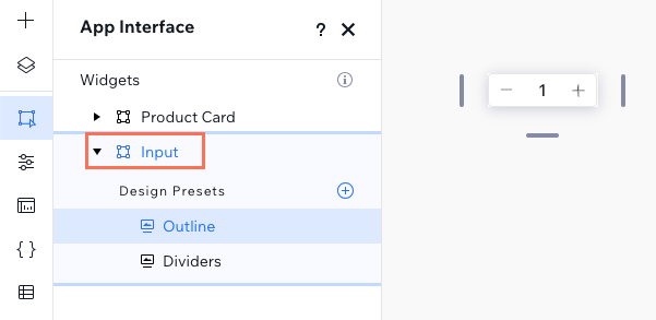 product widget