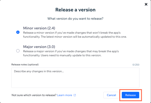 Release a build