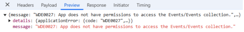 permissions failed