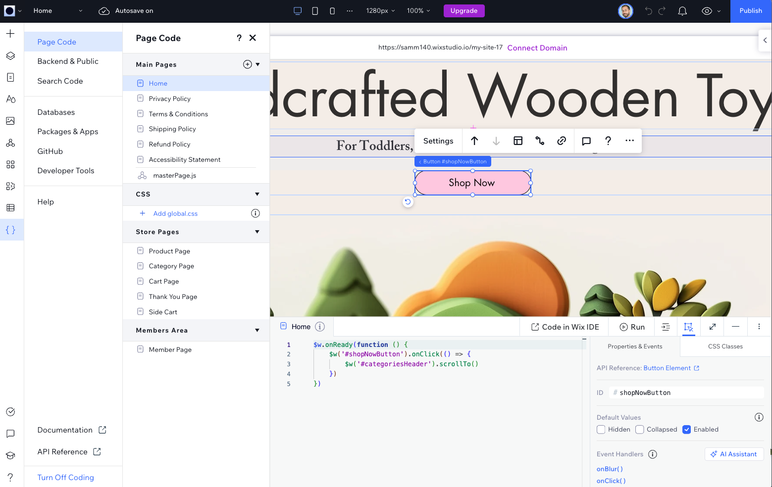 Code editor