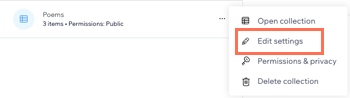Go to CMS settings in Blocks to get your collection ID