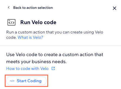 Start coding